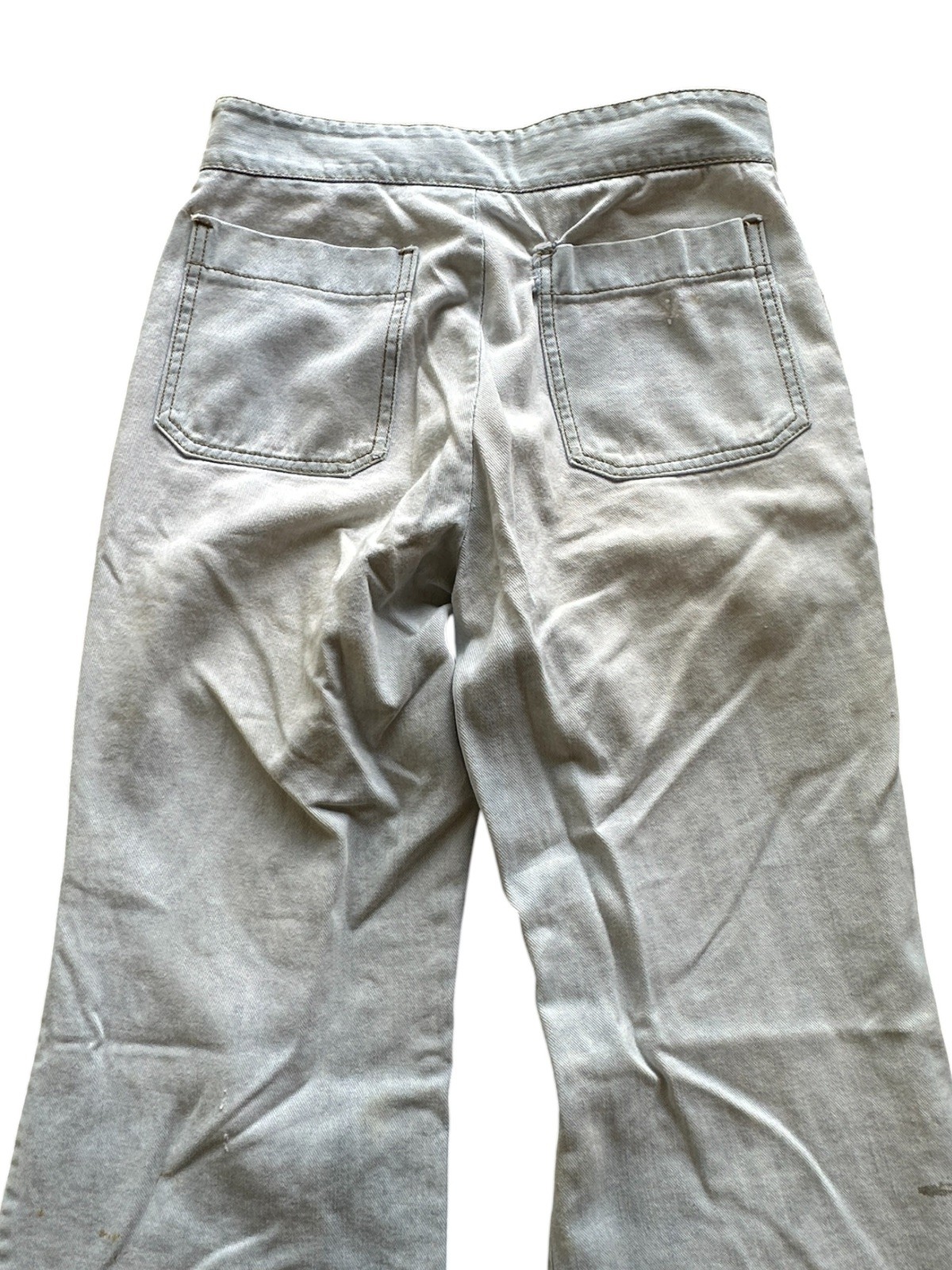1970s Faded Glory Light Wash Bell Bottoms as is 28×29