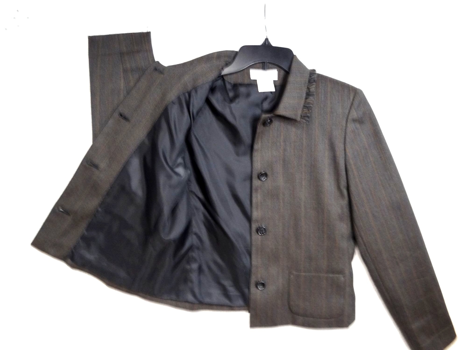 Harve Benard Sport 100% Wool Herringbone Button-Up Retro Blazer Women’s Size 6