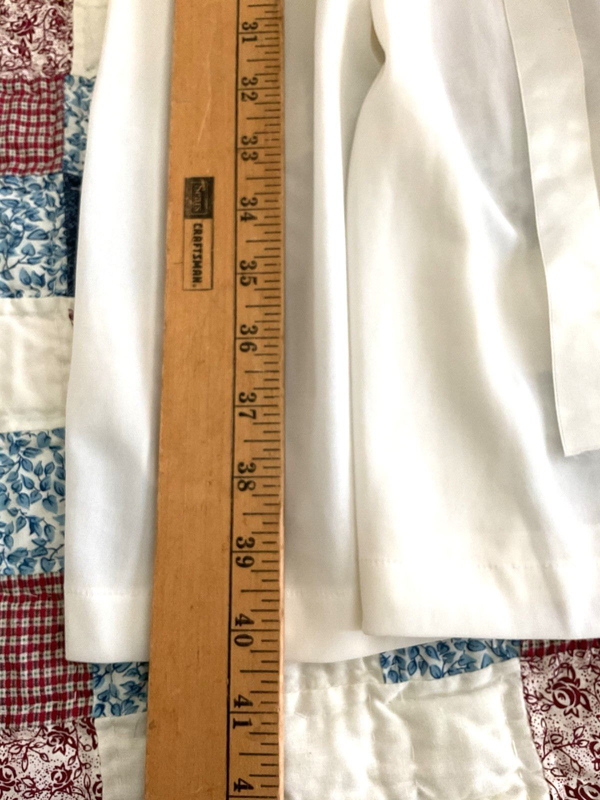 1963 SANS SOUCI White Peignoir Robe Double Chiffon Sleeves Lace Cuff Tie Front-S