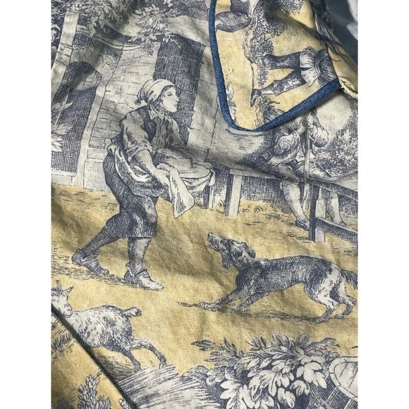 Vintage made in USA Love Lies Women Toile Print jacket cottage, casual feminine