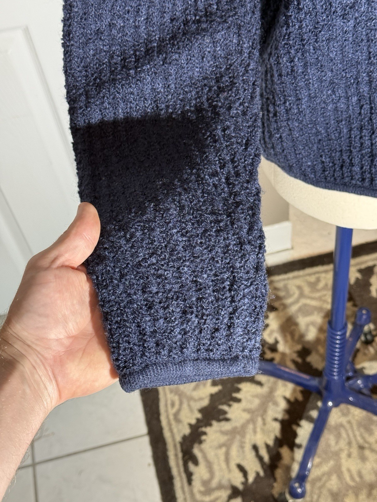 Tanner XL Acrylic Dark Blue Sweater (vintage New Old Stock)