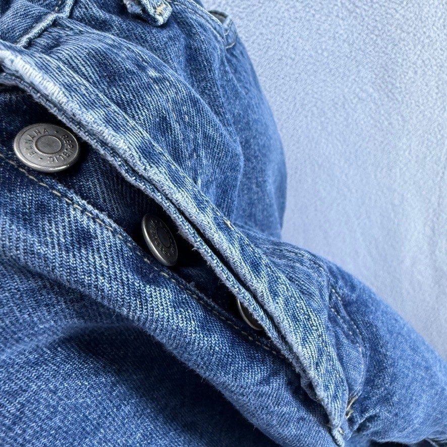 Vintage Banana Republic Jeans Womens 10 Blue Made In USA Button Fly Straight 90s