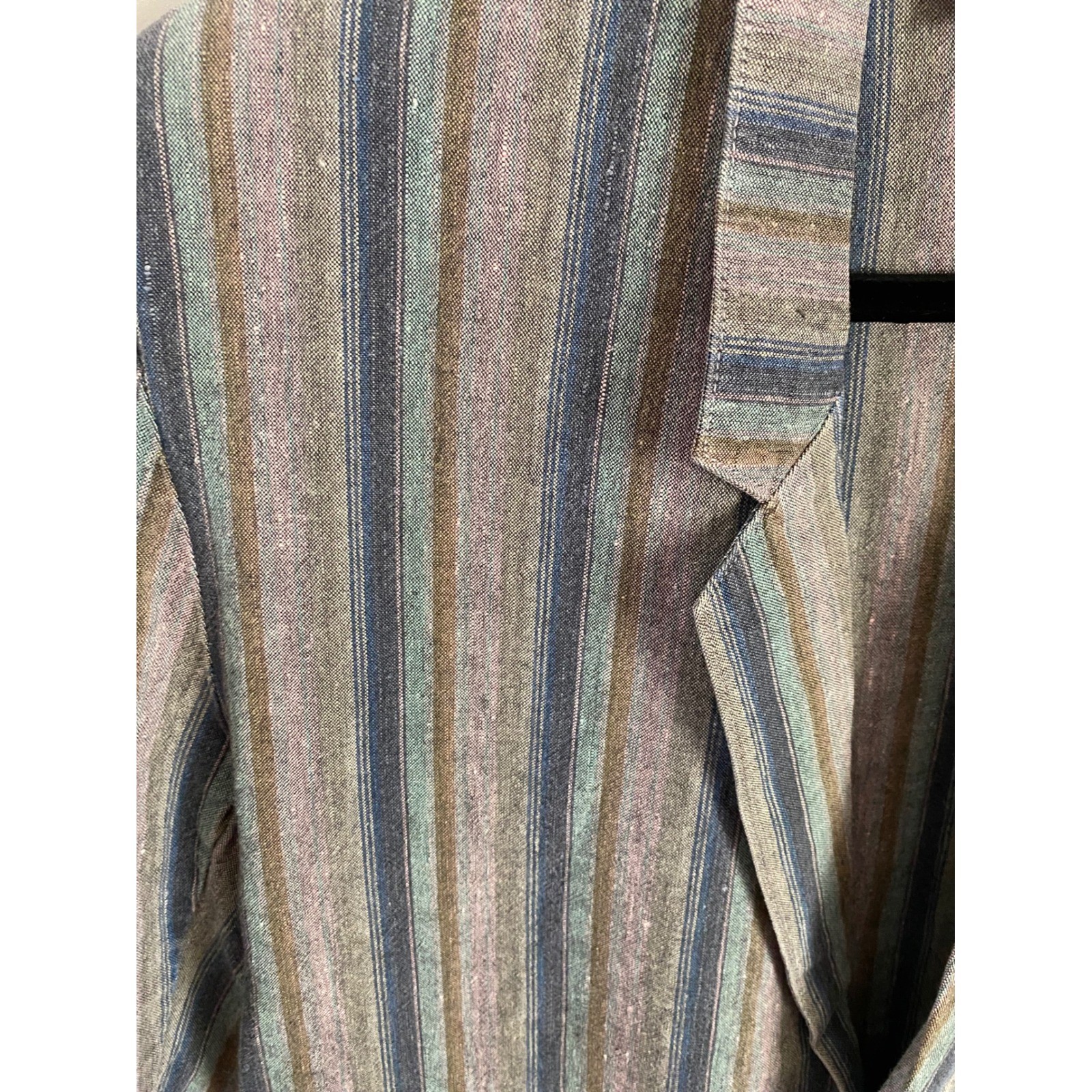 Tarazzia Design Studio Vintage Ramie Cotton Striped Blazer and Shorts Set 11/12