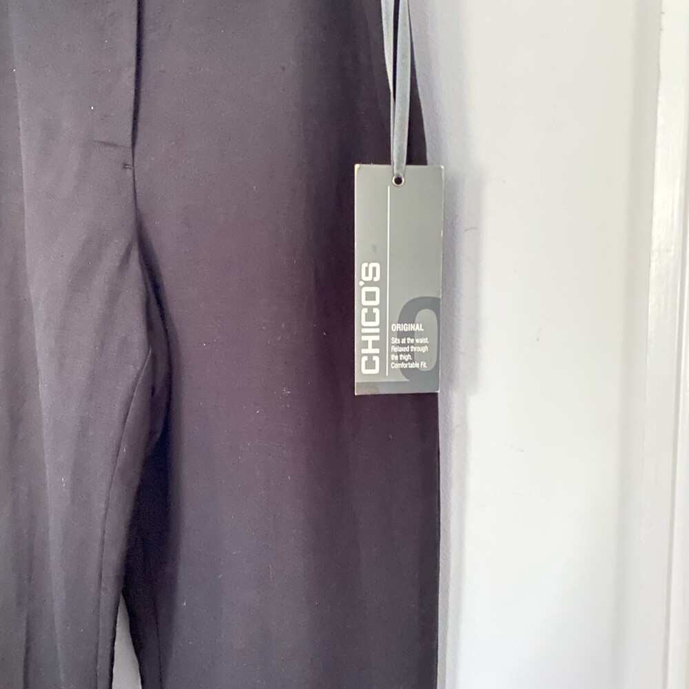 Chico’s Polished Linen Pants NWT
