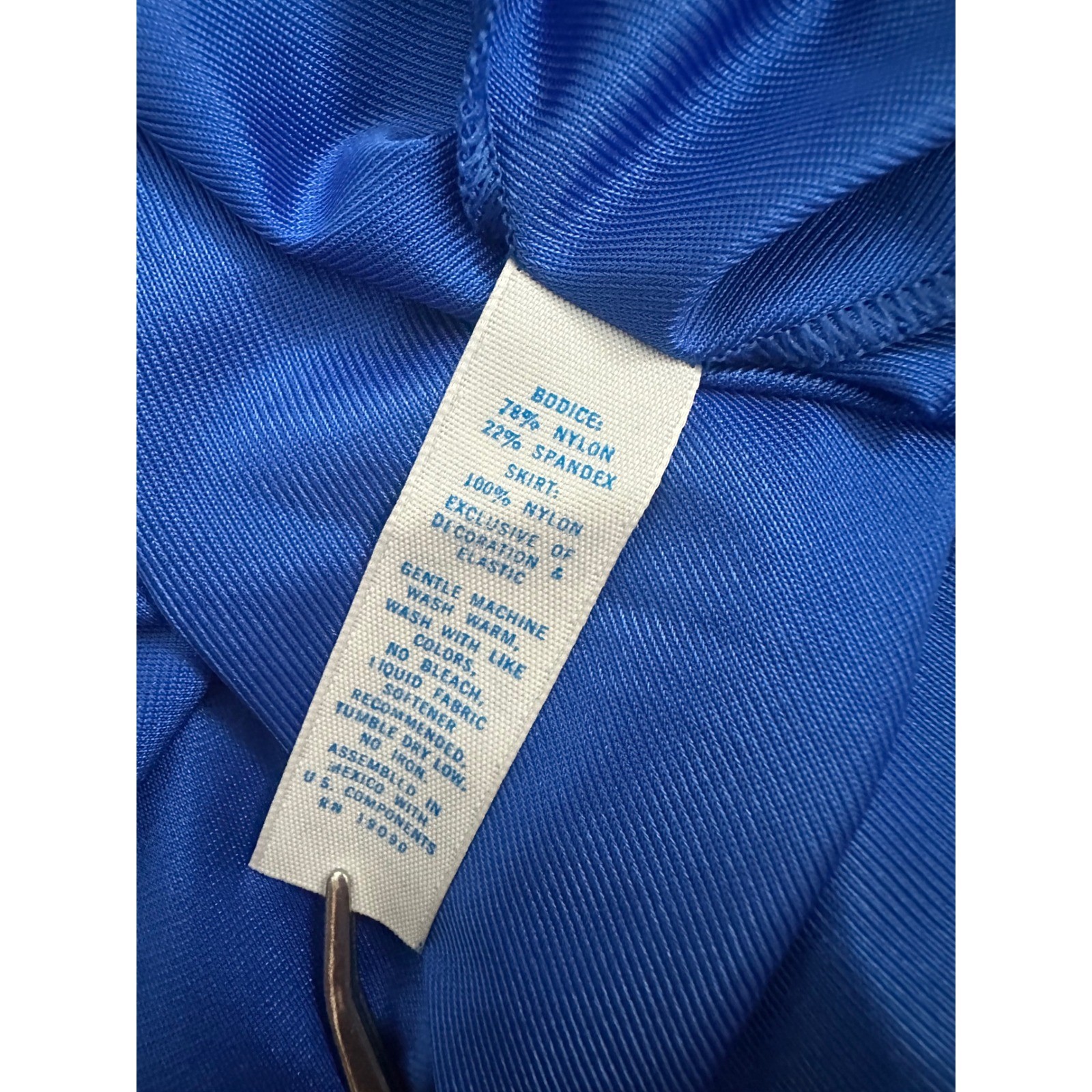 Vintage Vandemere Olga Cobalt Blue Maxi Nightgown M Lace Bodice Full Sweep Glam