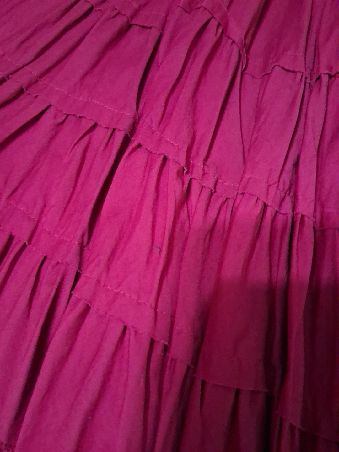 Vintage Giervergate Boho Peasant Hippie Multitiered Ruffle Skirt