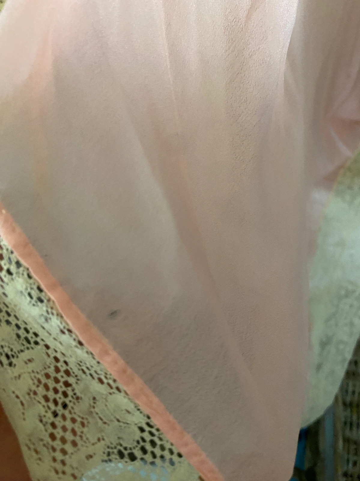 Antique 1920s Pink Silk Ribbonwork Dressing Gown