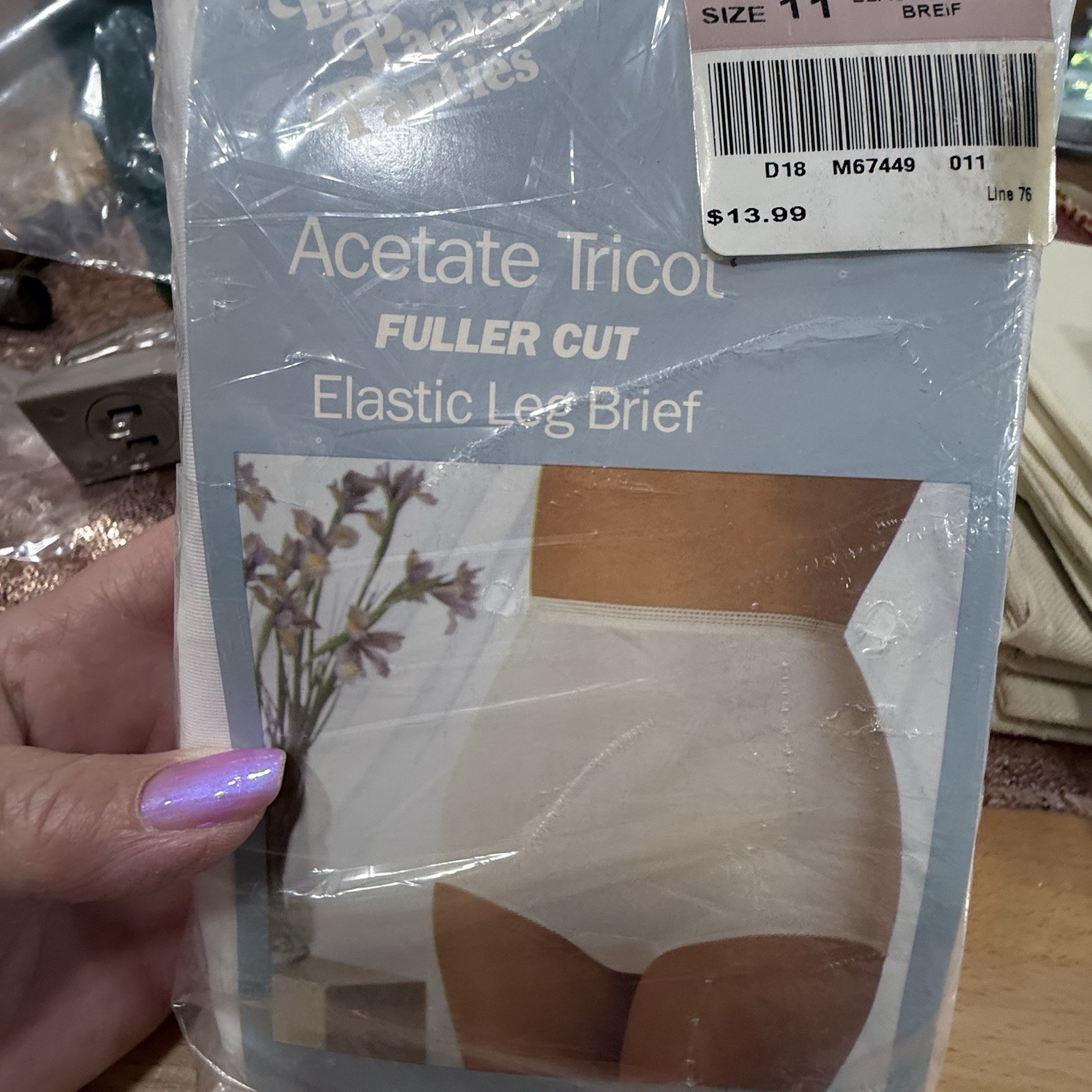 Vintage Granny Underwear SEARS Size 11 In Original 3 Package Acetate Tricot