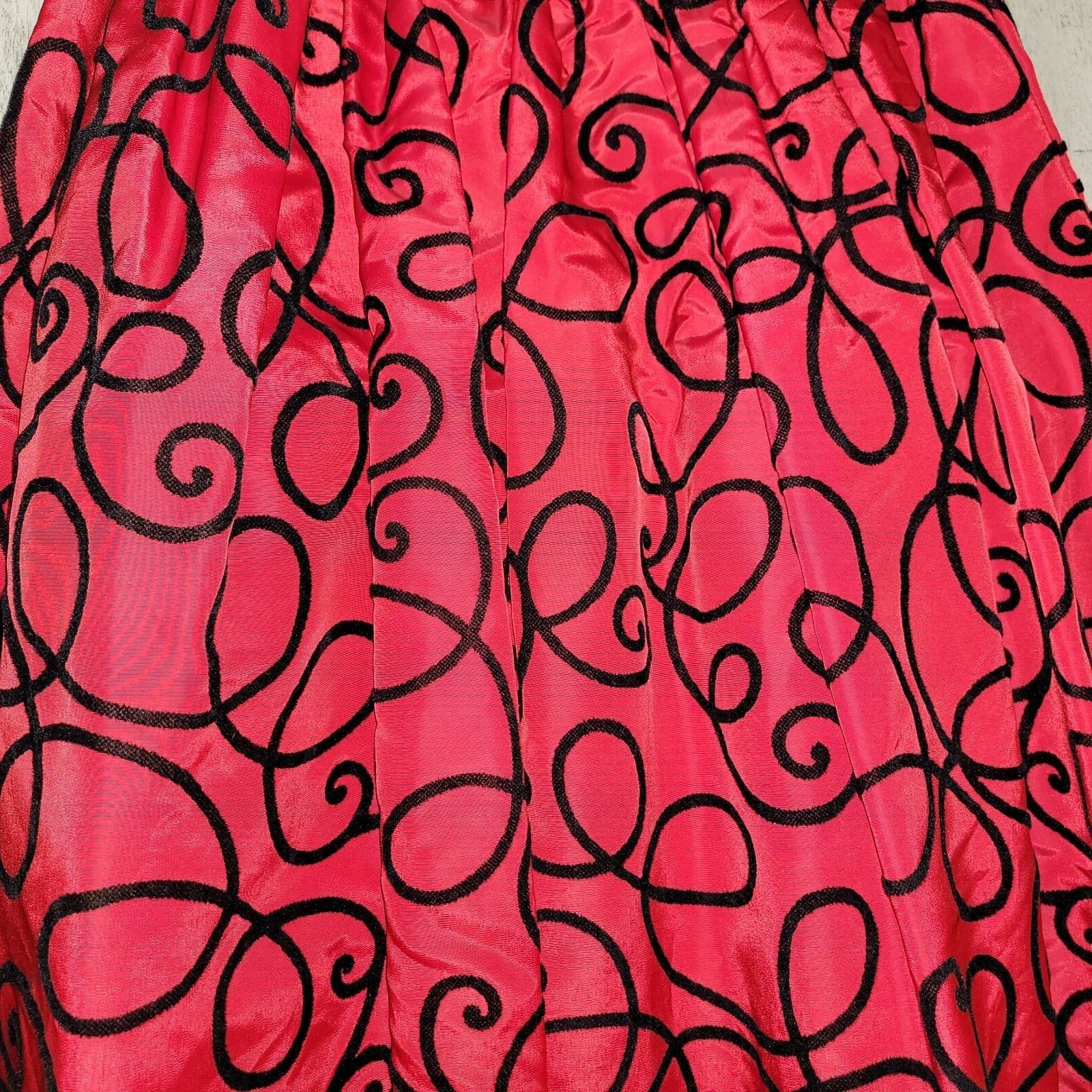 Vintage Gunne Sax Vintage Velour Embossed Cocktail Formal Dress with Sleeves