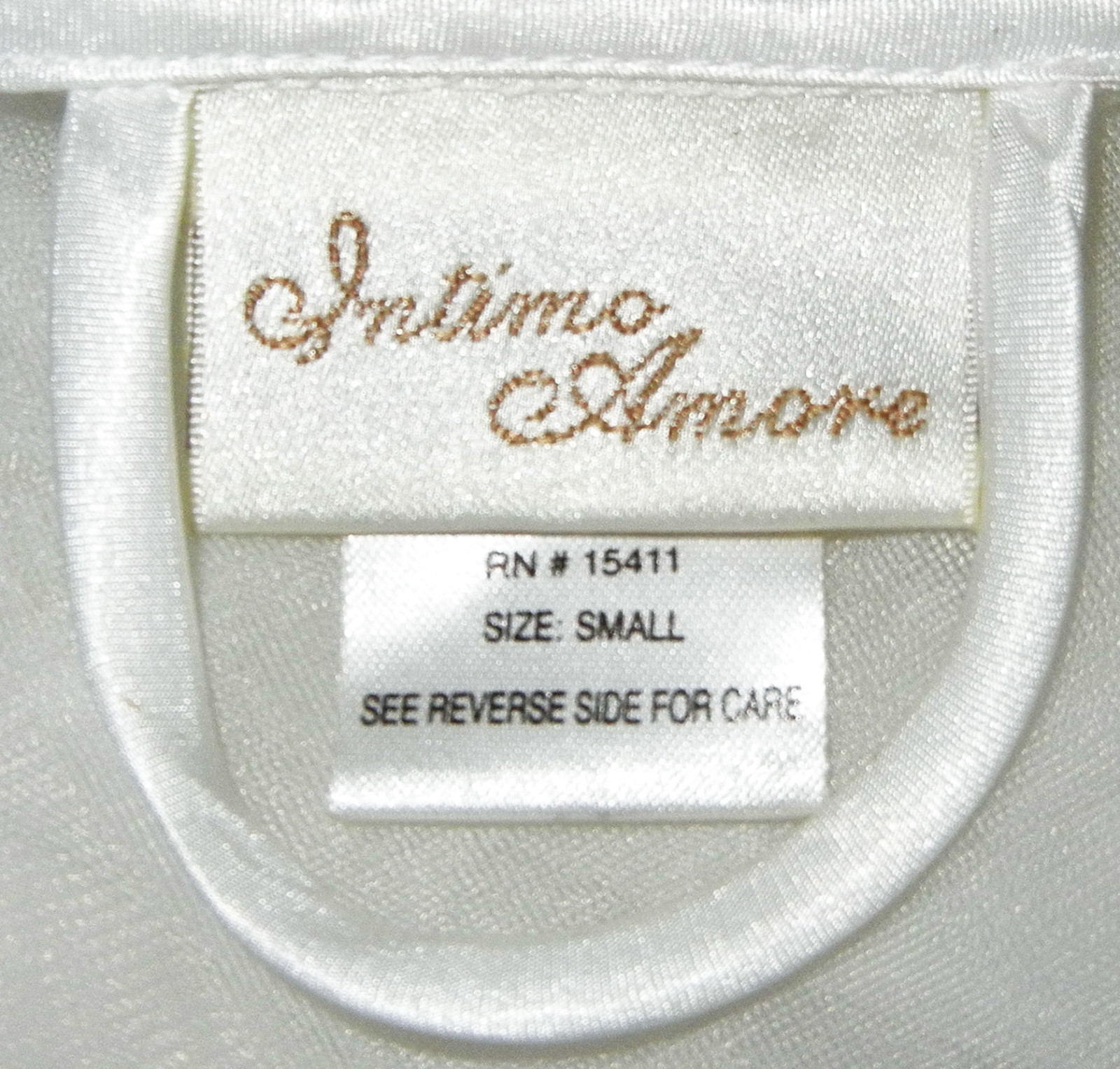 BEYOND SEXY! INTIMO AMORE BRIDAL WHITE CHIFFON ROBE&SATIN NIGHTGOWN SET S M EUC