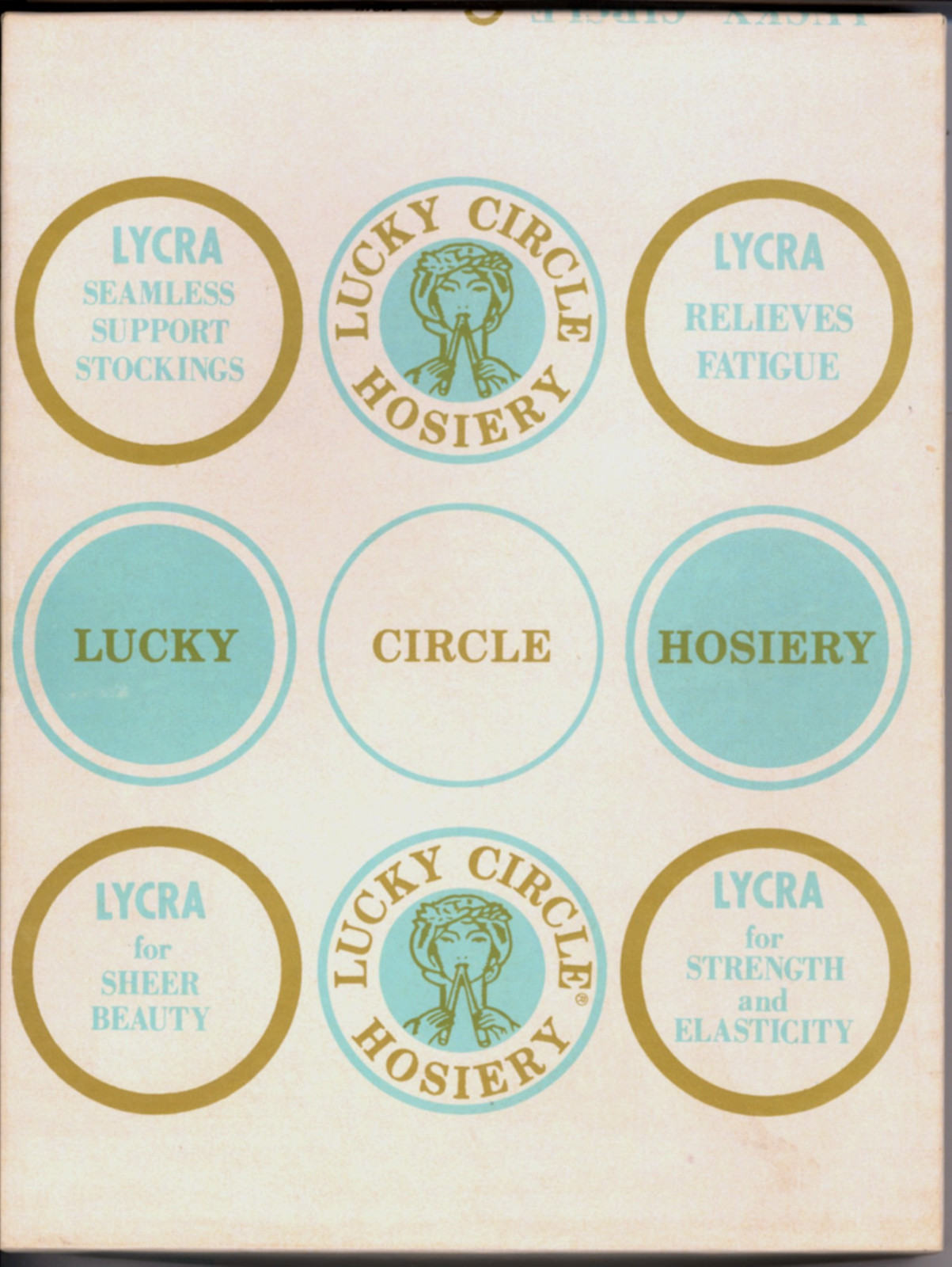 Lucky Circle RHT Seamless Support Stockings TAUPE Size A 8 ½ 9 M NIP Style 830