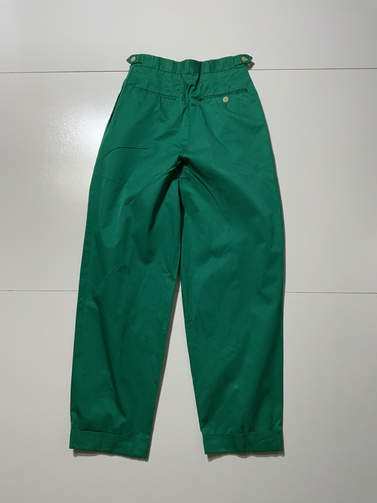 Vintage Kenneth Gordon New Orleans Green Pleated High Waist Pants Sz. 4