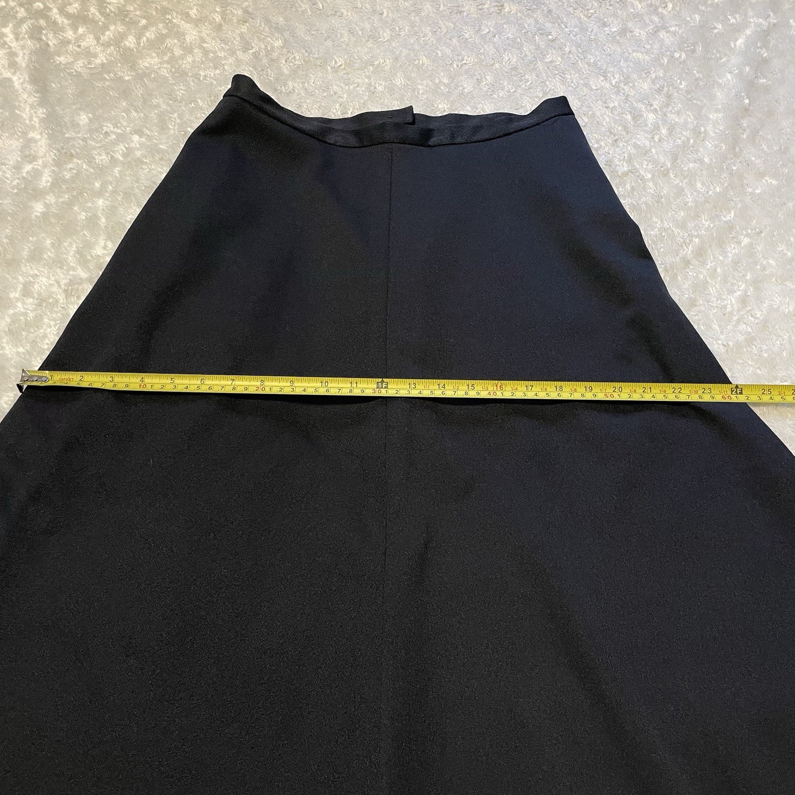vintage 70s black midi skirt sheer lace witchy boho grunge goth M retro hippie