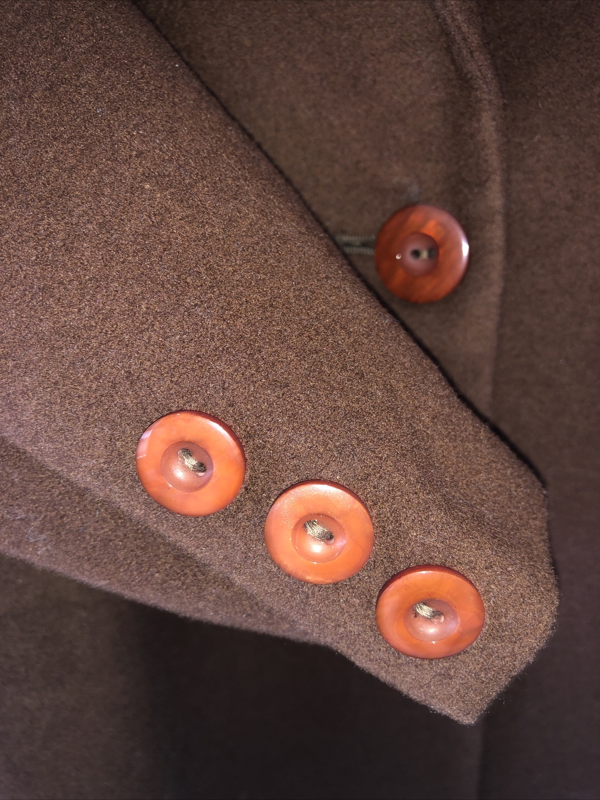 Henri Bendel Jacket Blazer Size 2 Brown Wool Blend Two Button Style NEW VINTAGE