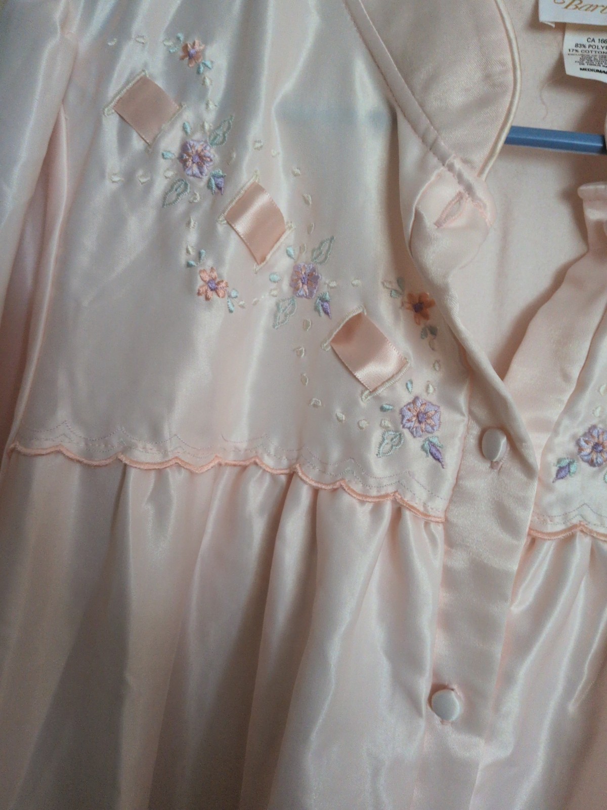 Vintage NWT Barbizon Pink Polyester Cotton Nightgown Sleepwear Sz Medium