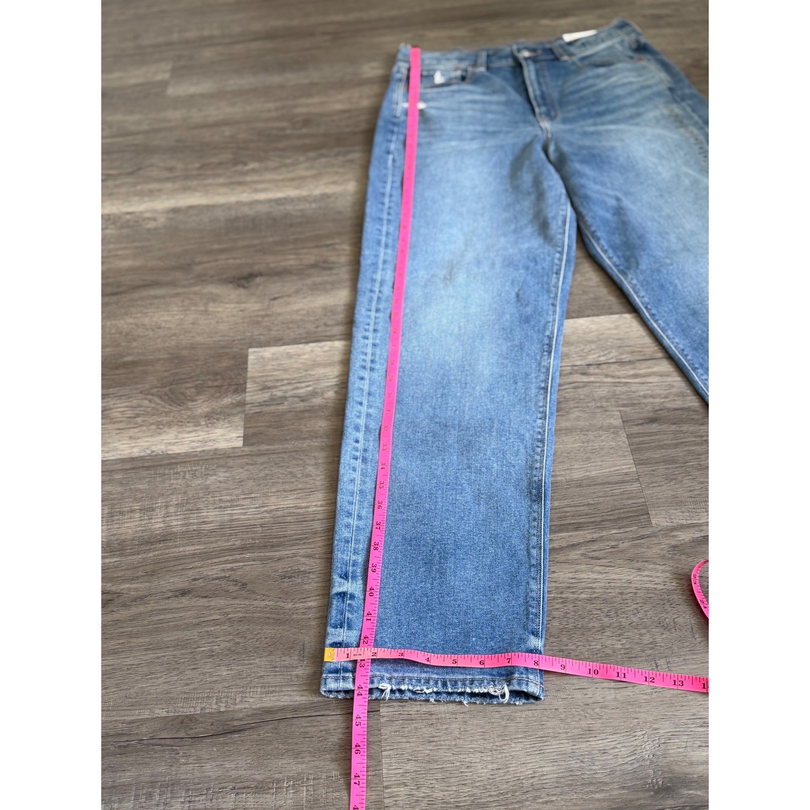 American Eagle Highest Rise Baggy Straight Jeans 10 NWT Medium Wash 90s
