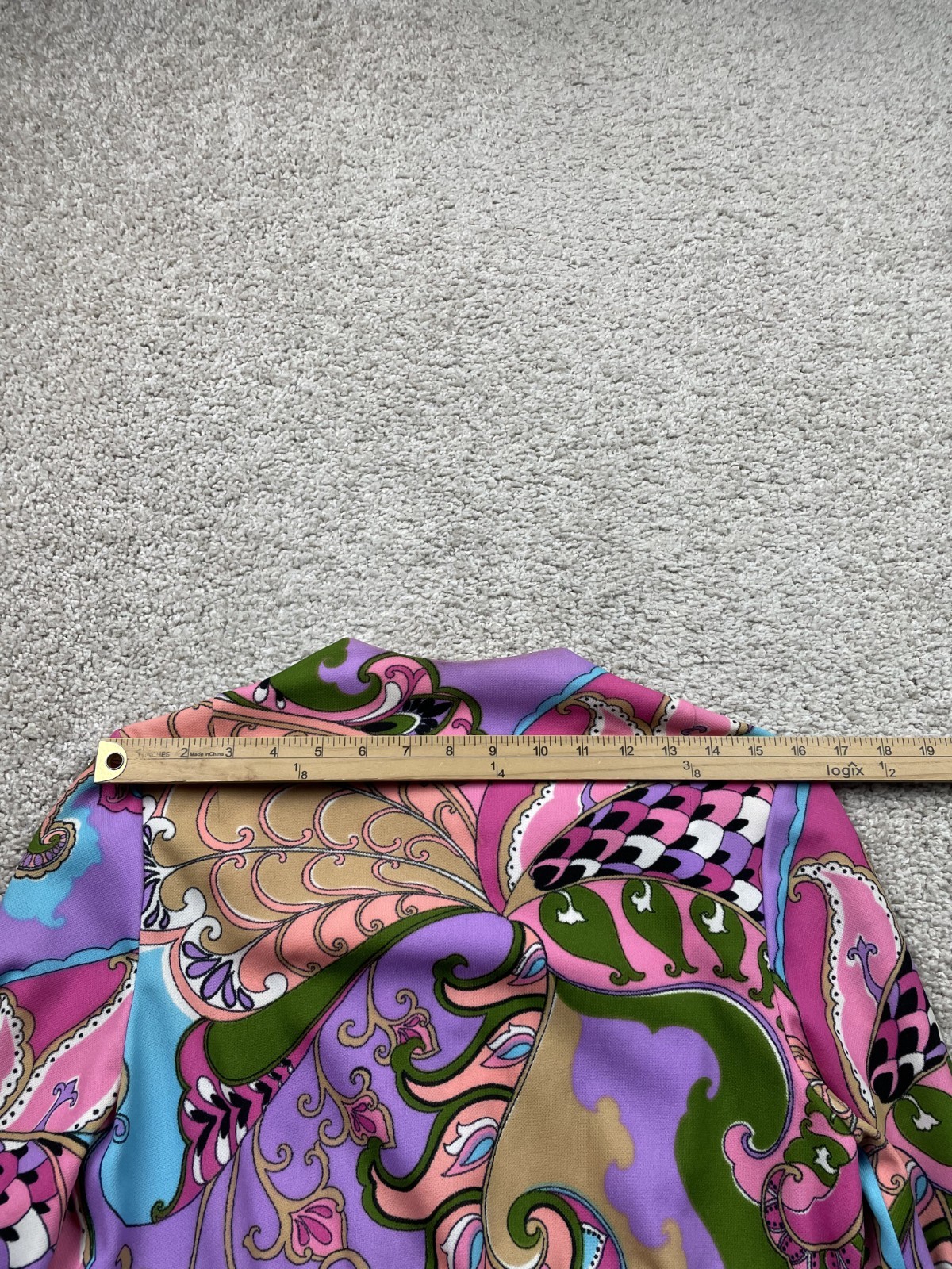 Vintage 60s Jack Needleman Anjac Mod Dress Medium Psychedelic Hippie Boho 70s