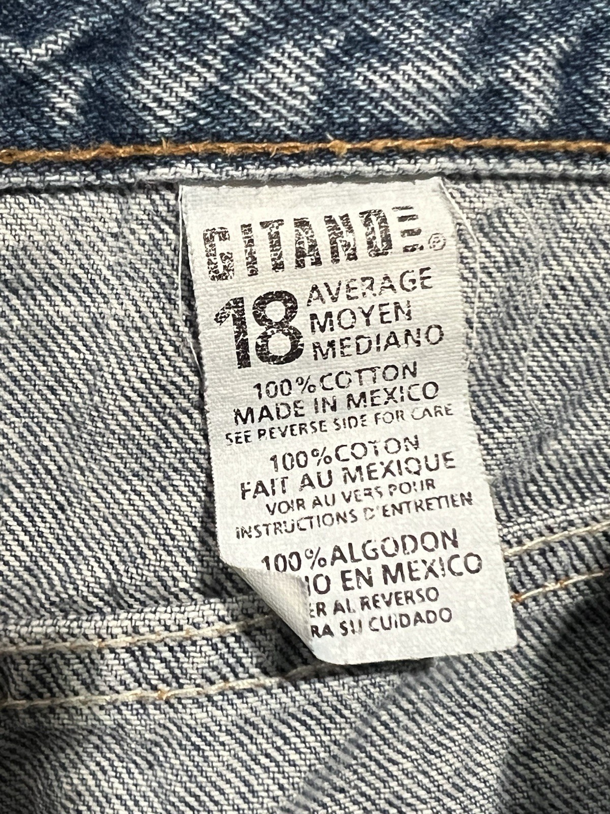 VINTAGE GITANO STONEWASHED MOM DENIM JEAN SZ 18