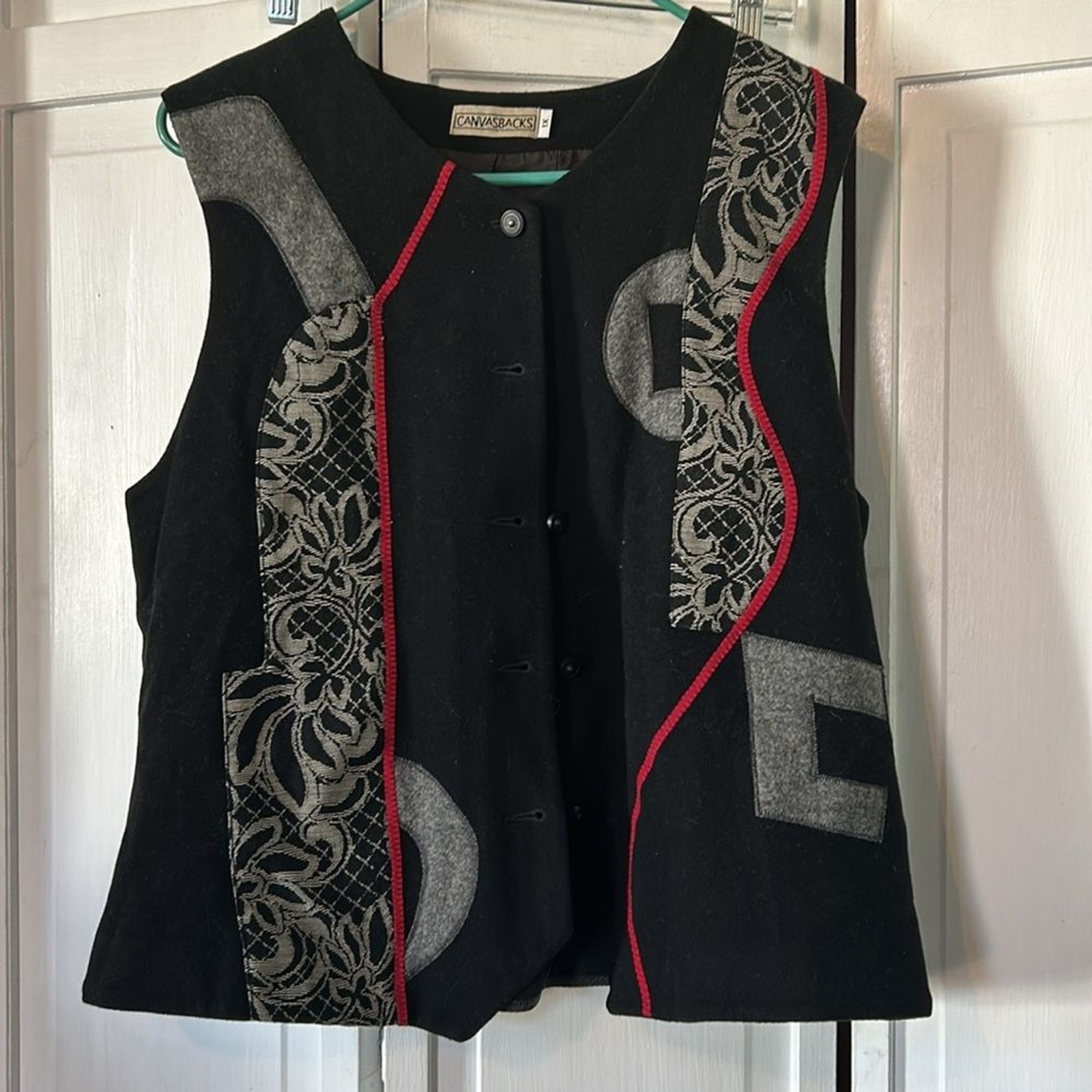 Vintage Boho Wool and Cashmere Vest – Size 1X