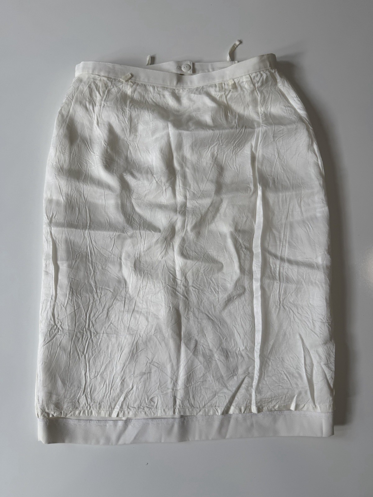 John Meyer of Norwich Women 2PC Ivory Skirt Suit Size 10 Lined Classic