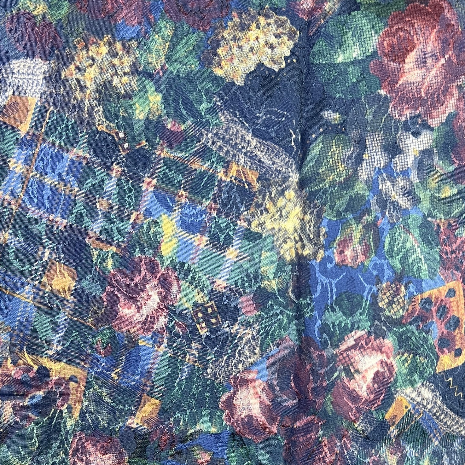 90s Christopher Banks Floral Tapestry Vest Women Small Whimsigoth Vintage