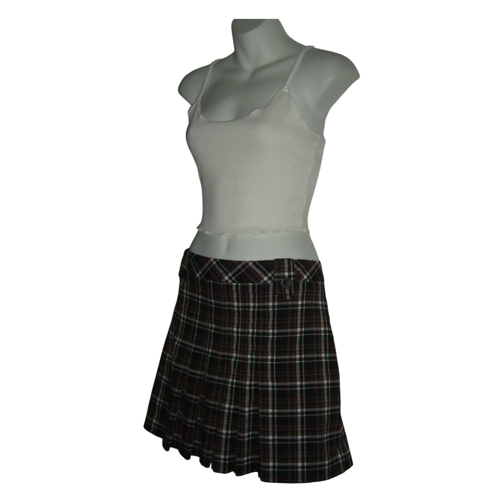 Tangents Mini Skirt Vintage 90’s Plaid Dark Academia Indie Sleaze Mall Goth y2k