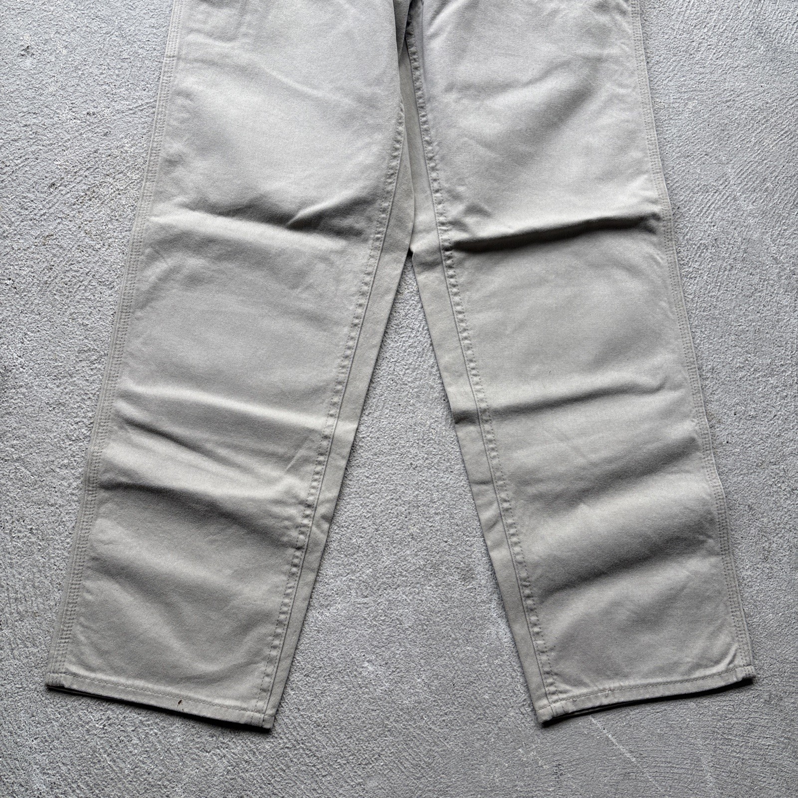 Vintage Riveted By LEE Carpenter Pants Wide Relaxed Khaki Tan Beige Women’s 10 M