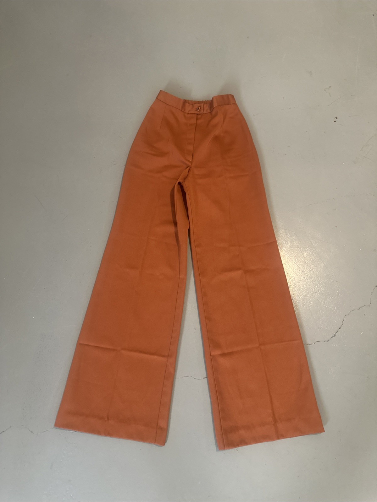 Vintage 60s Tami Original Burnt Orange Wide Leg Pants Sz small High waist Retro