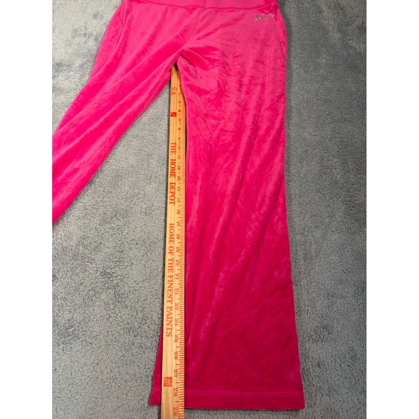 Juicy couture large Pink Velour sweatpants