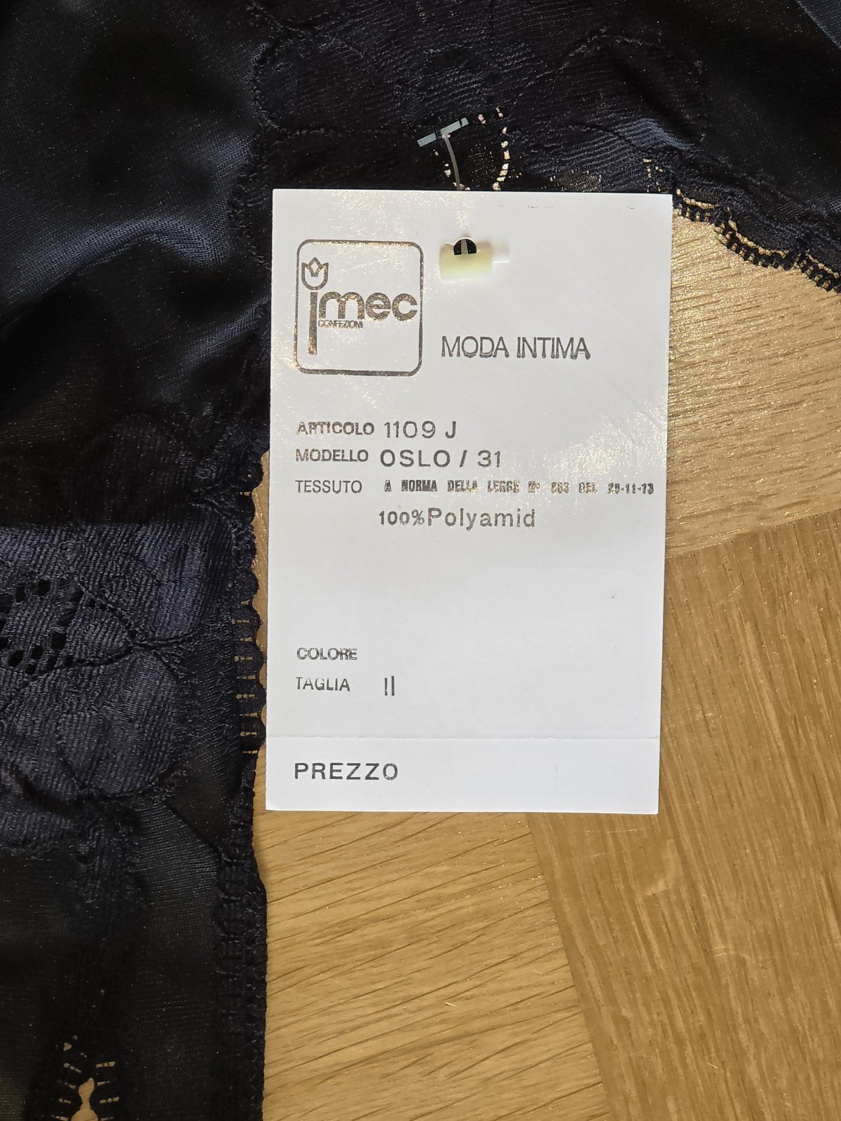 SEXY: IMEC slip dress OSLO made in Italy, size 40 / I 44, nero, NEW * VINTAGE