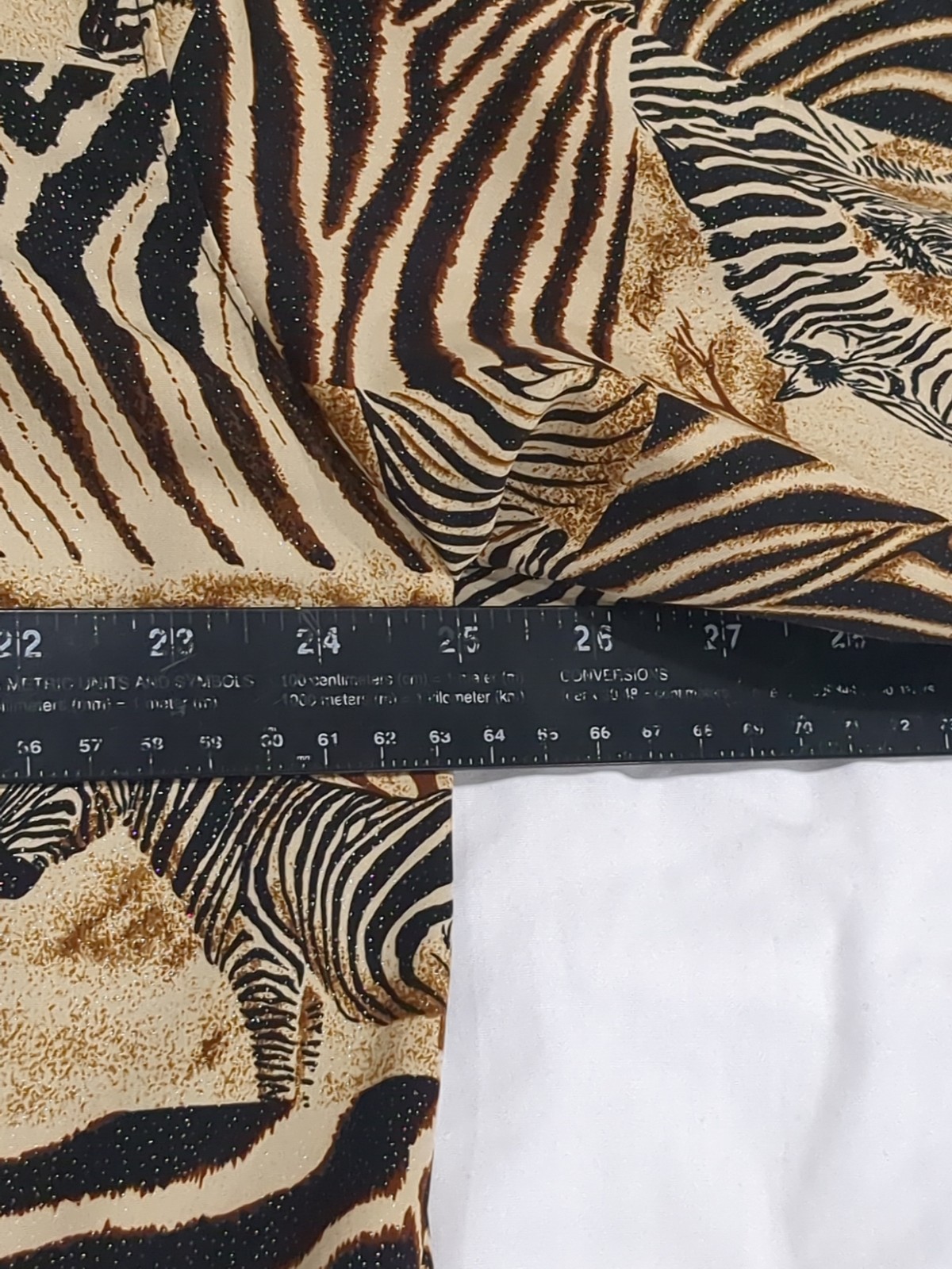 Vintage 80s Valentina Womens Zebra Safari Zip Up Collared Jacket OS