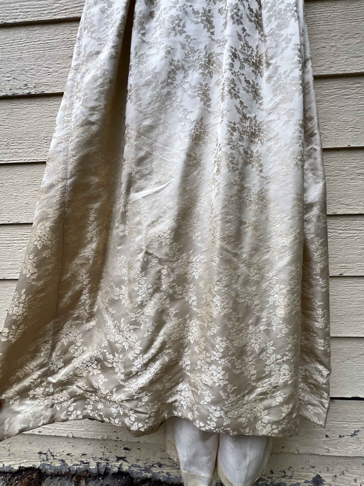 Vintage Wedding Dress Size S/XS Ivory Floral