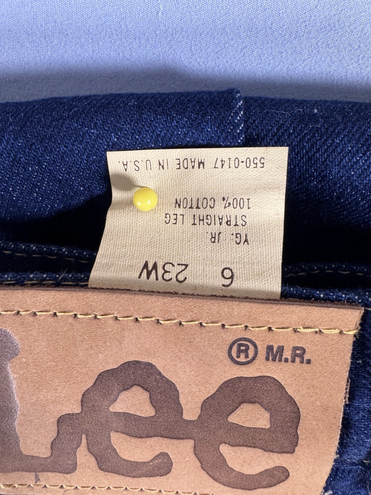 Lee Riders Vintage Denim Juniors Jeans Deadstock USA Straight Leg (SIZE 6)