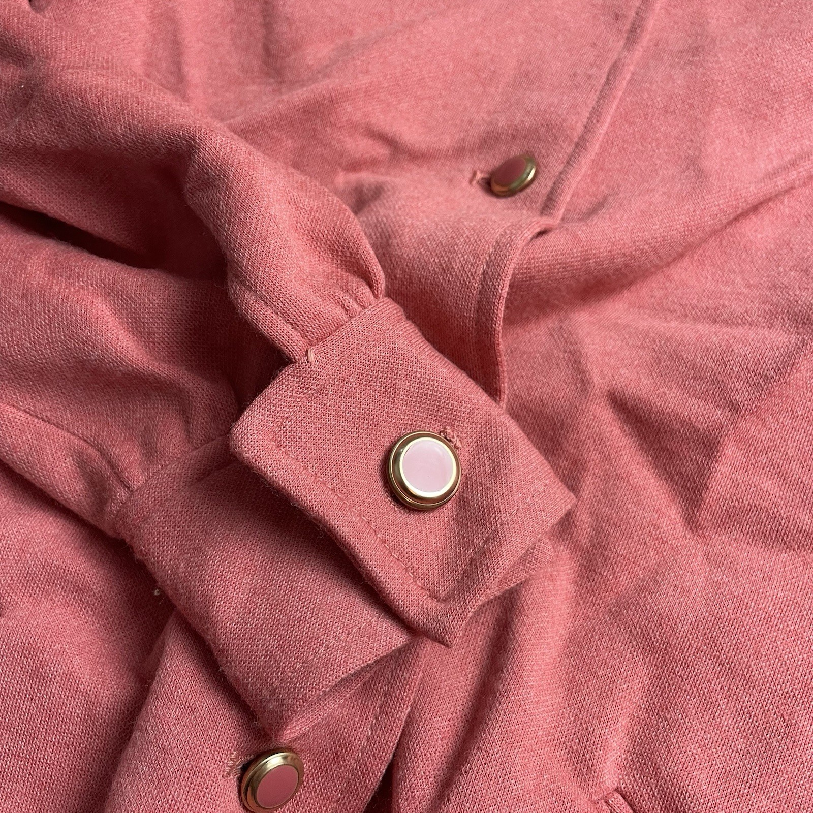 Vintage Women’s Kleinert’s duster-style housecoat Size 3 Muted Coral Pink