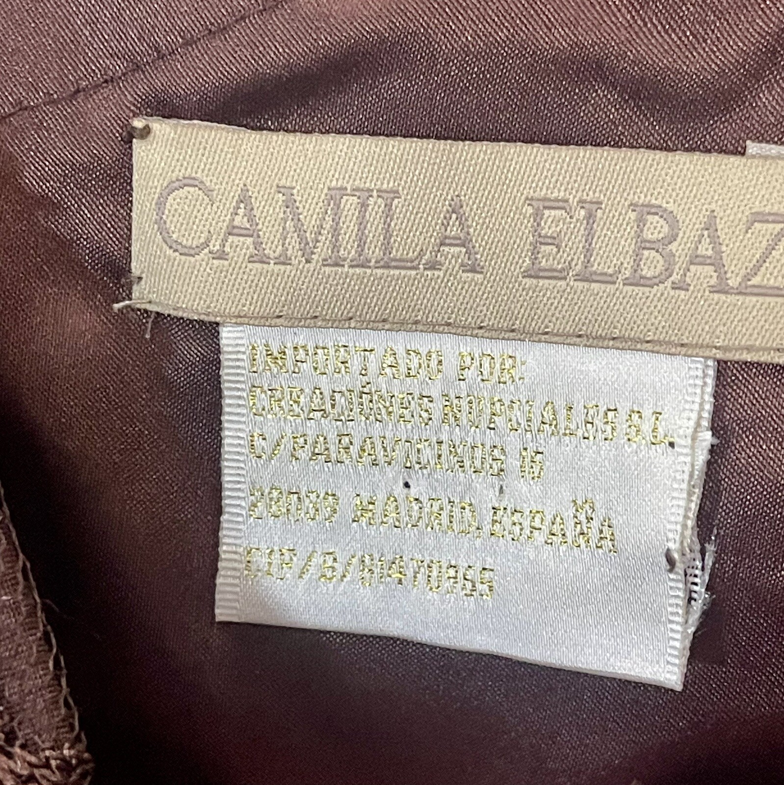 Camila Elbaz Vtg Mother Of The Bride Lace Sequin Ruffled Tier Spain Silk Dress