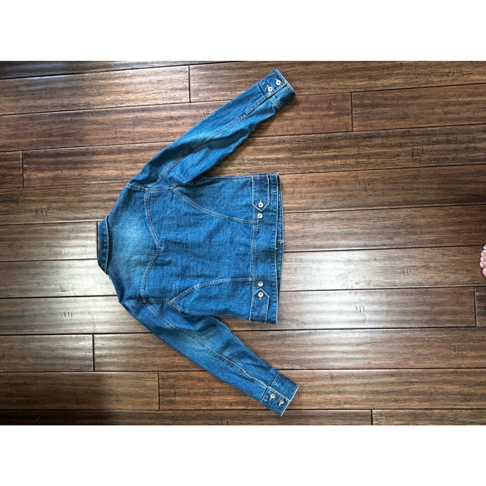Sonoma Life+Style Denim Trucker Jacket Medium Blue 100% Cotton Jean Jacket M