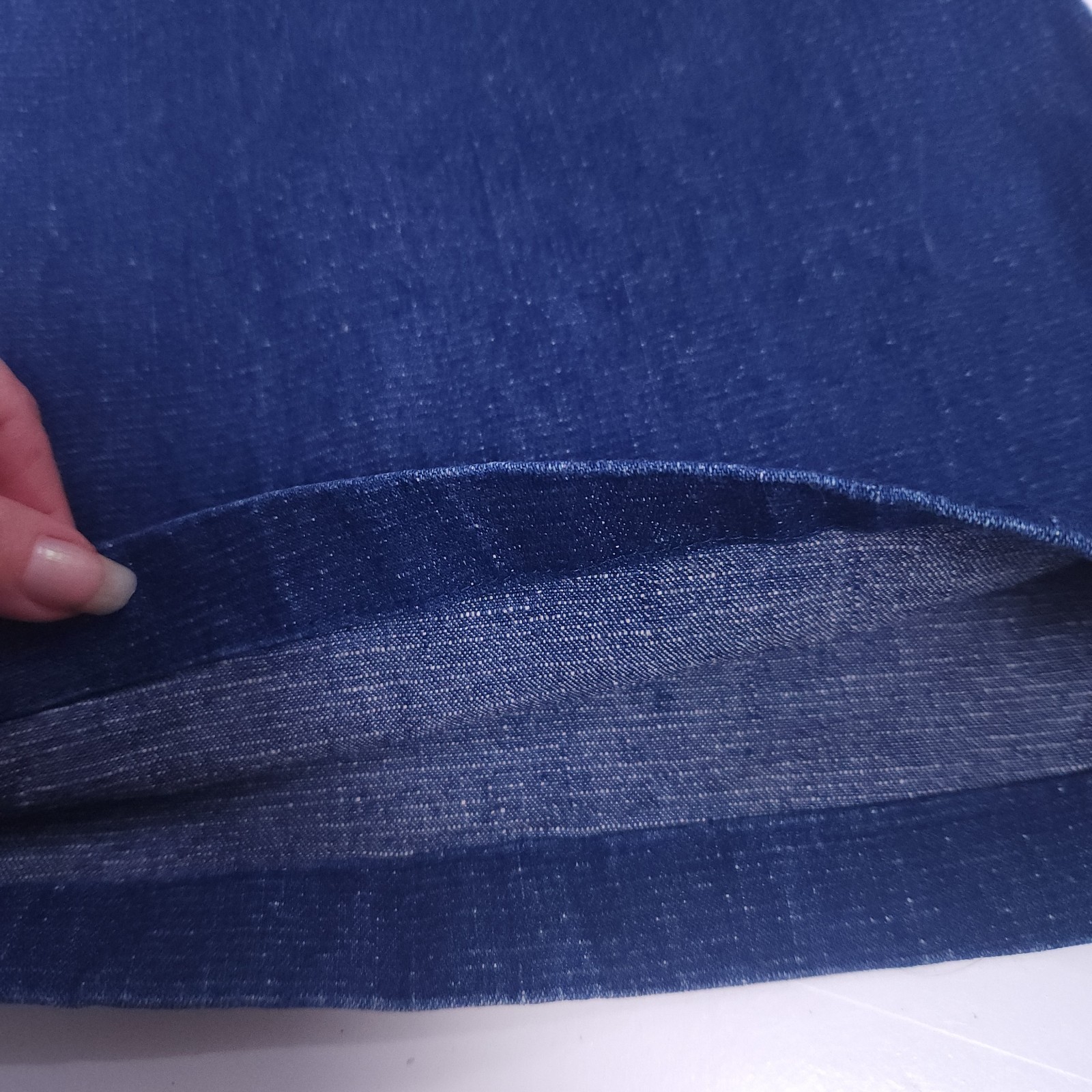 Vintage 70s Denim Flare Jeans Ladies 10 Rave Cyberpunk Hippy Retro Bell Bottoms