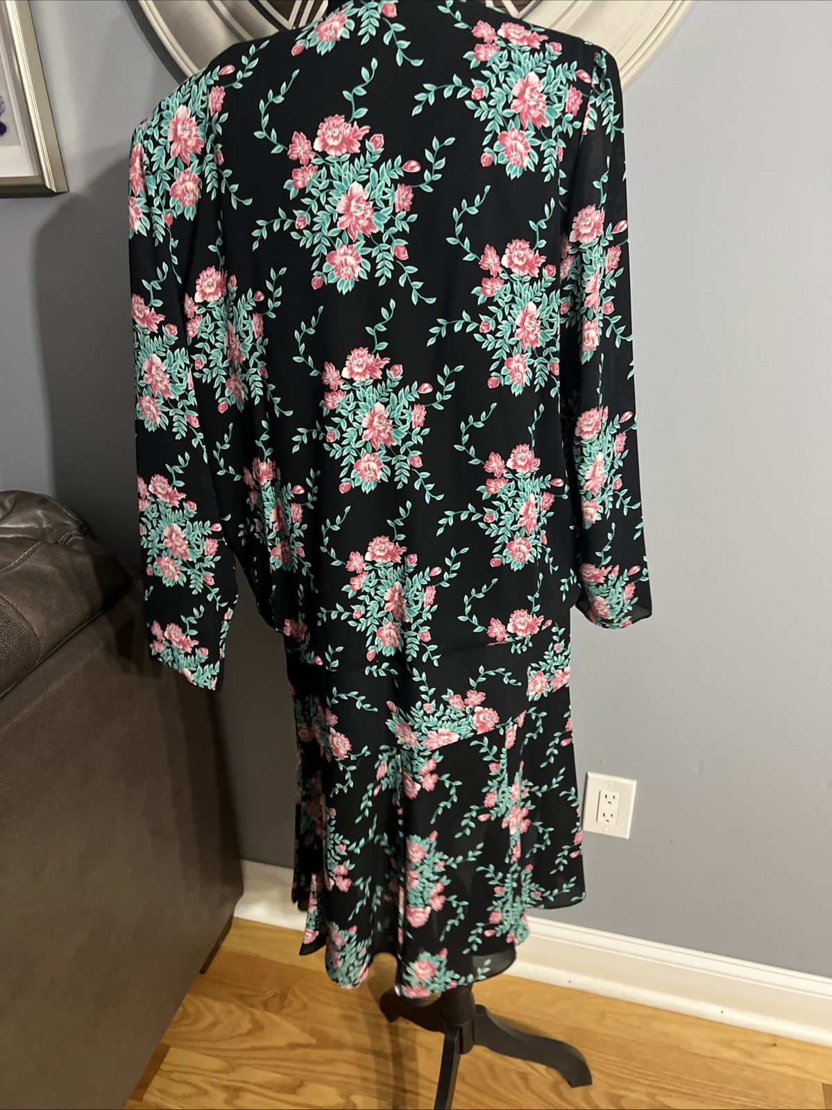 LIZ ROBERTS INC︱MARY ANN LAMONTE︱SIZE 16︱VINTAGE FLORAL DRESS︱1990’s