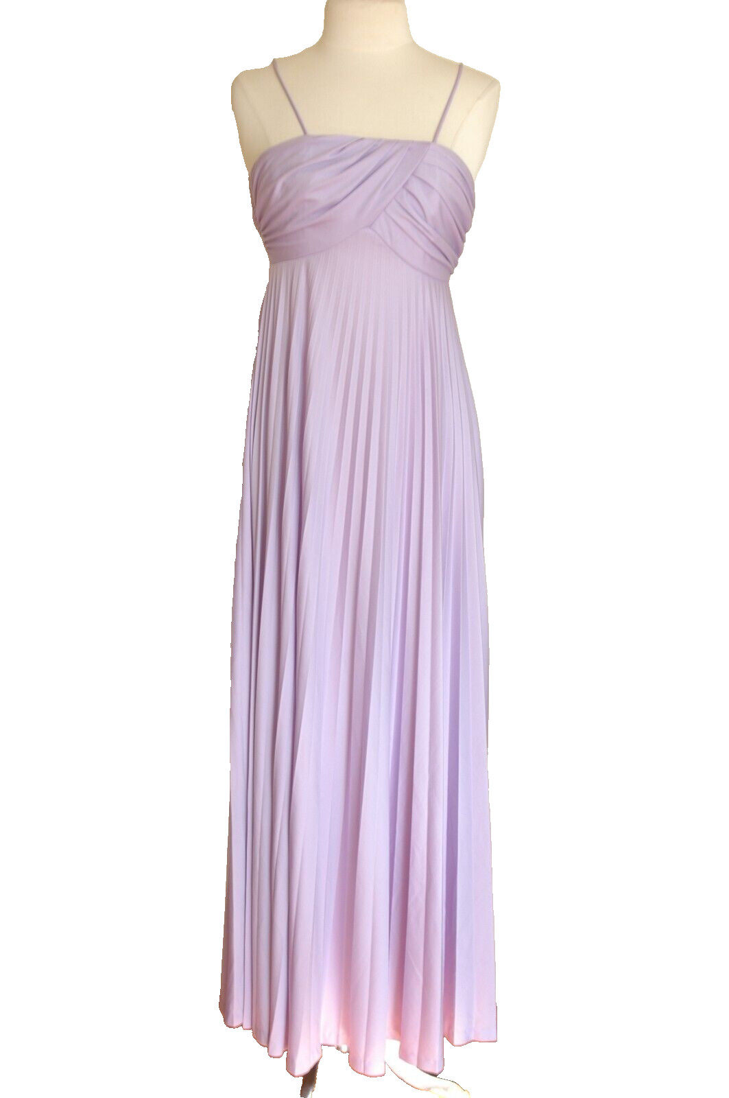 1970s Lavender Maxi Jody Stevens Disco Jersey Small