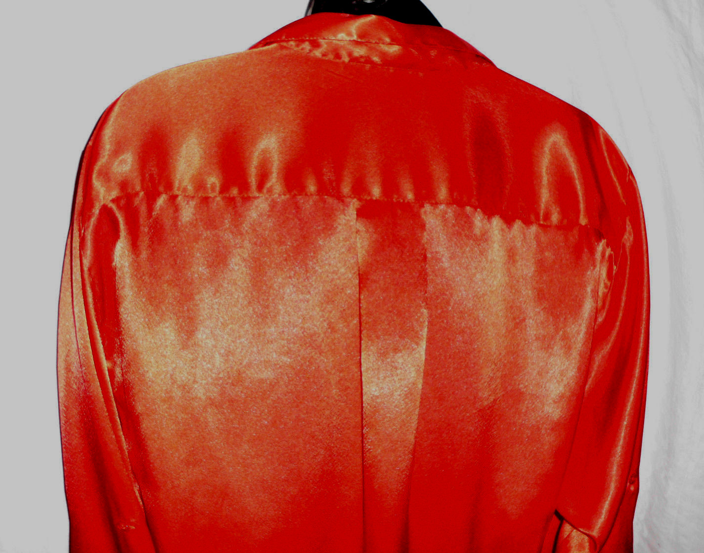Vintage Partners by Mervyn’s Western Blouse Size 12 Red Polyester Long Sleeves