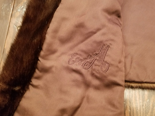 Vintage Luxurious Brown Mink Stole Fur Wedding Bridal Mink Caplet Cape