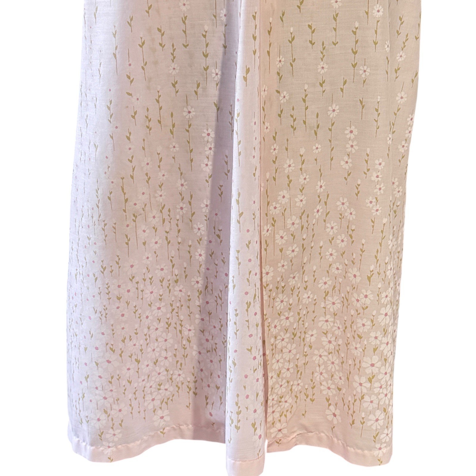 VTG Pinehurst Lingerie Nightgown Robe 2 Piece Pink Cotton Blend Women’s Small