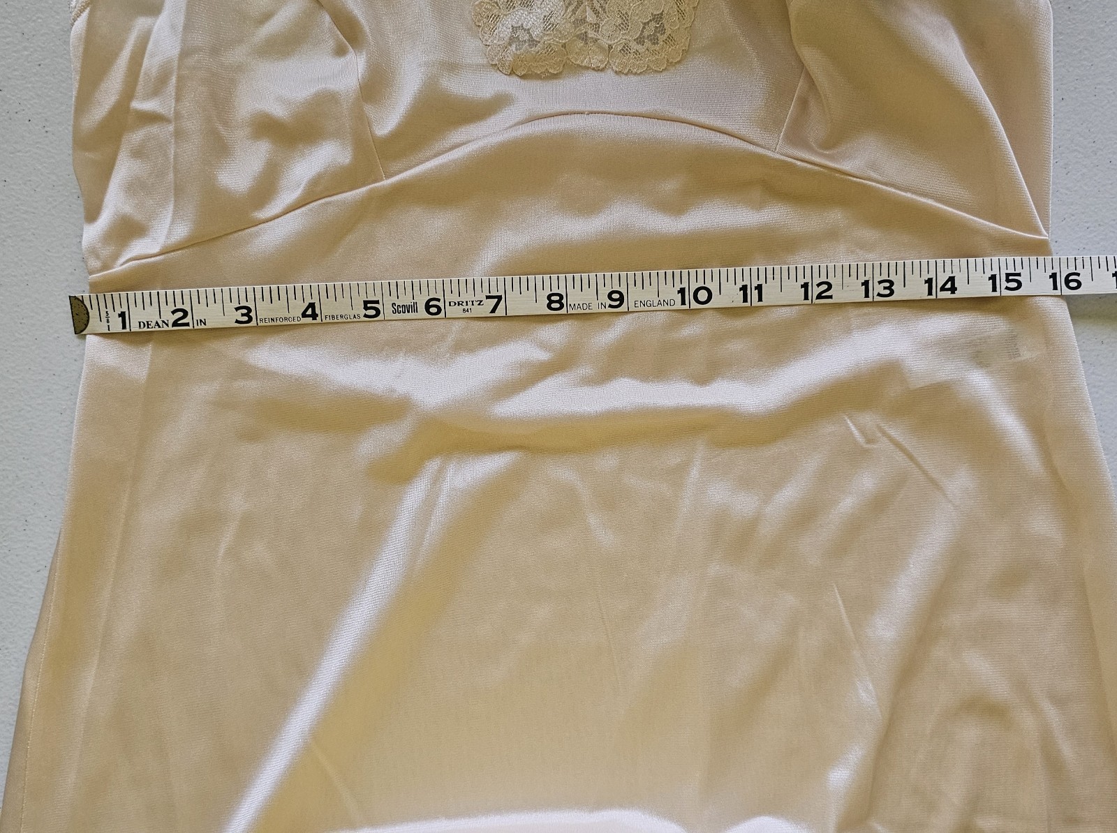Vintage Adonna Peach Color Baby Doll Feminine Dress Slip/Sleep Wear Size 38
