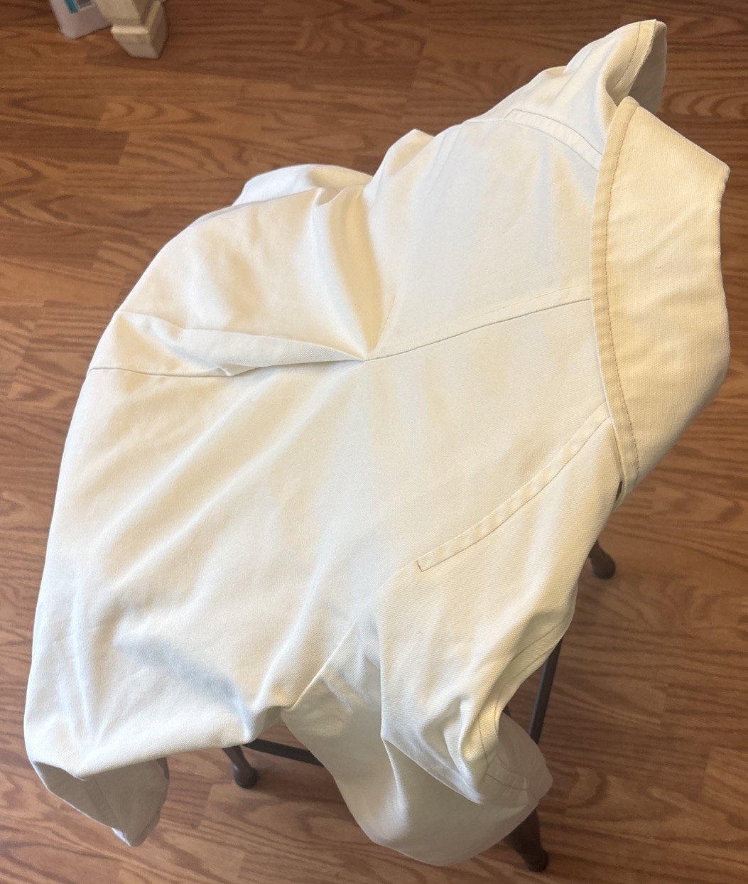 Vintage London Fog Maincoats Size 12 Winter White Trench Coat Caribe Cloth