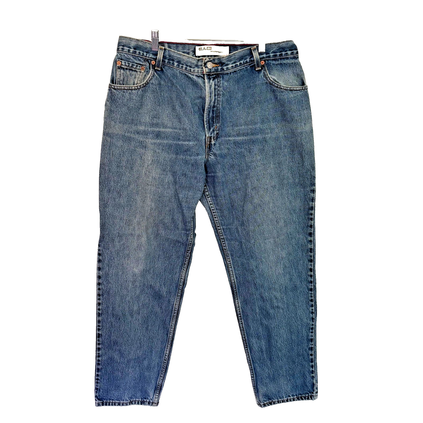 VTG Levi’s 550 Relaxed Tapered Denim Y2K Women’s Sz 36 Med Wash Grunge Mom Jeans