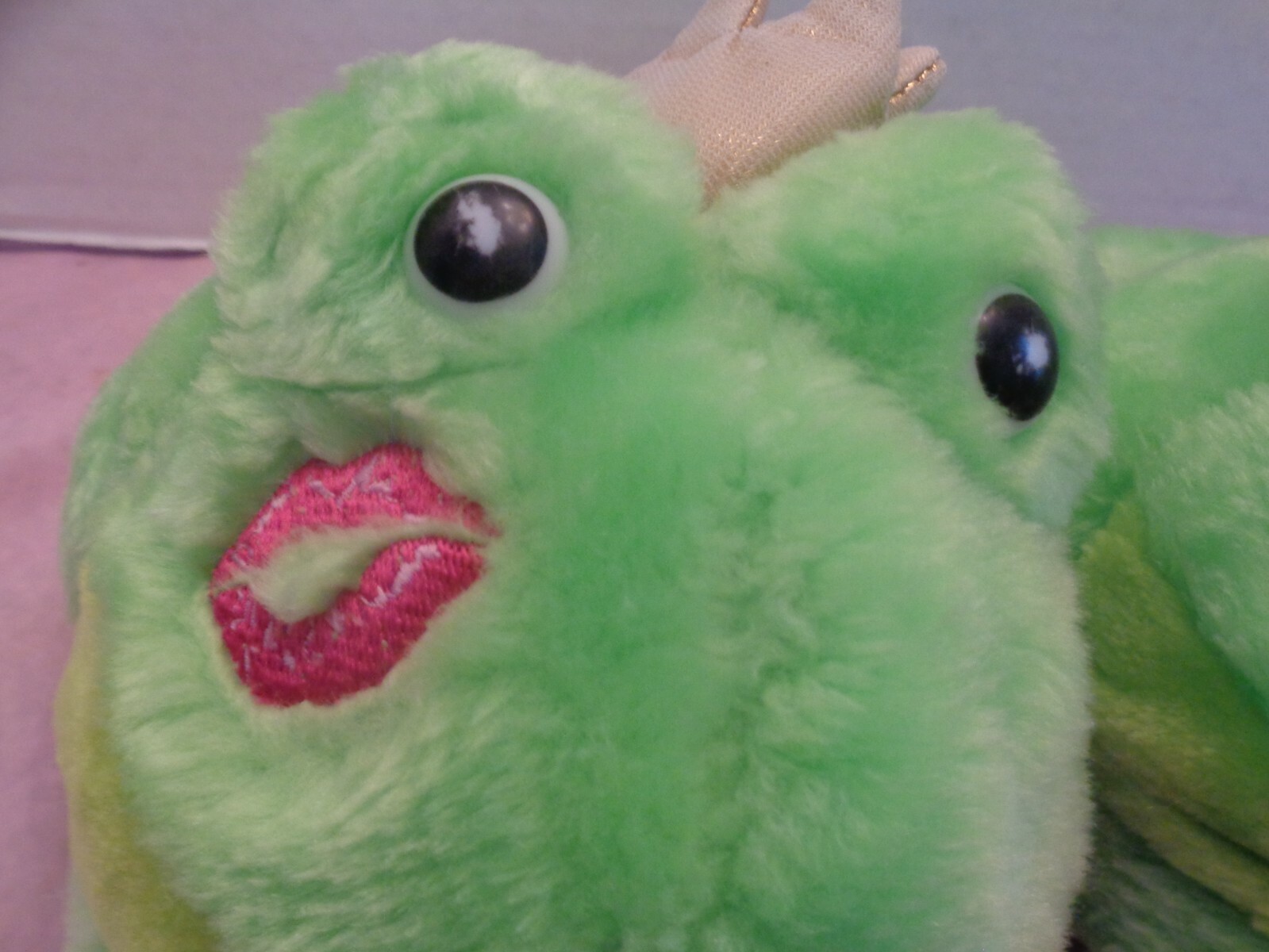 MUDD PRINCE FROG/CROWN GREEN SLIPPERS KISS SLIPPERS SIZE MEDIUM 6 1/2 – 7 1/2