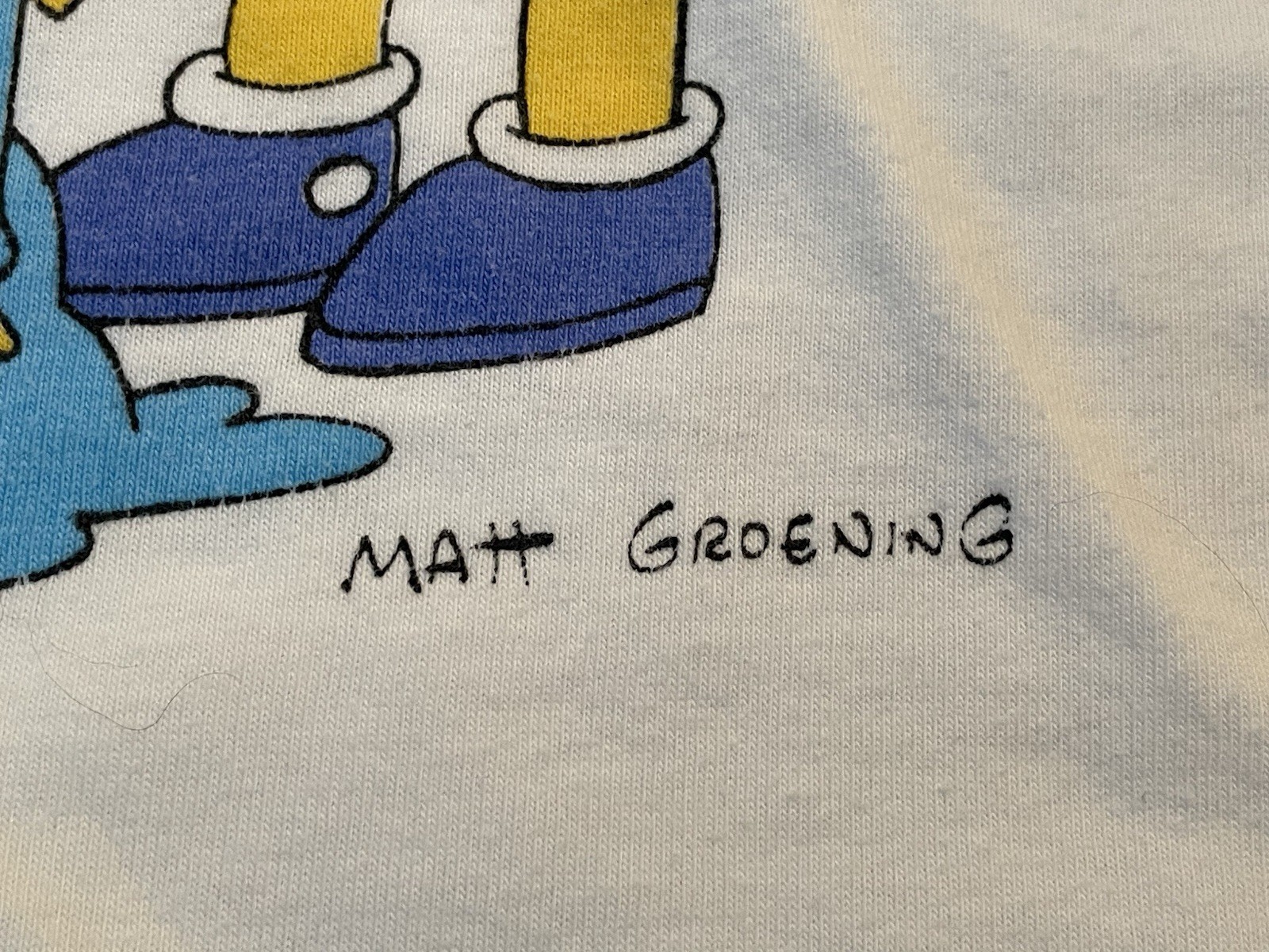 Vintage 1990 SINGLE STITCH The Simpsons Flirts Christmas Graphic T Shirt RARE