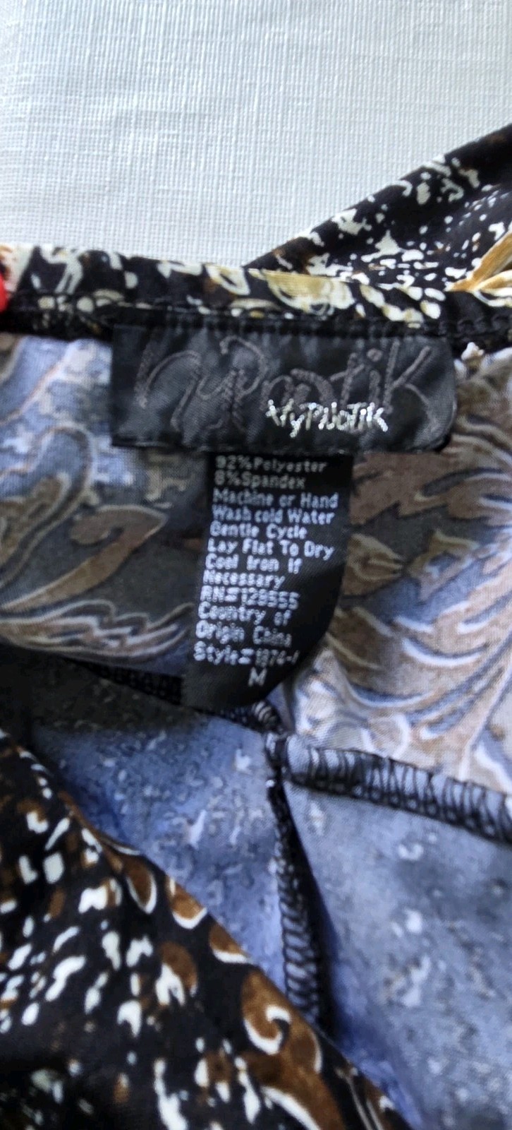Hypnotik Y2K Multi Browns Empire Waist Halter Dress Paisley Boho Hippy Sz M