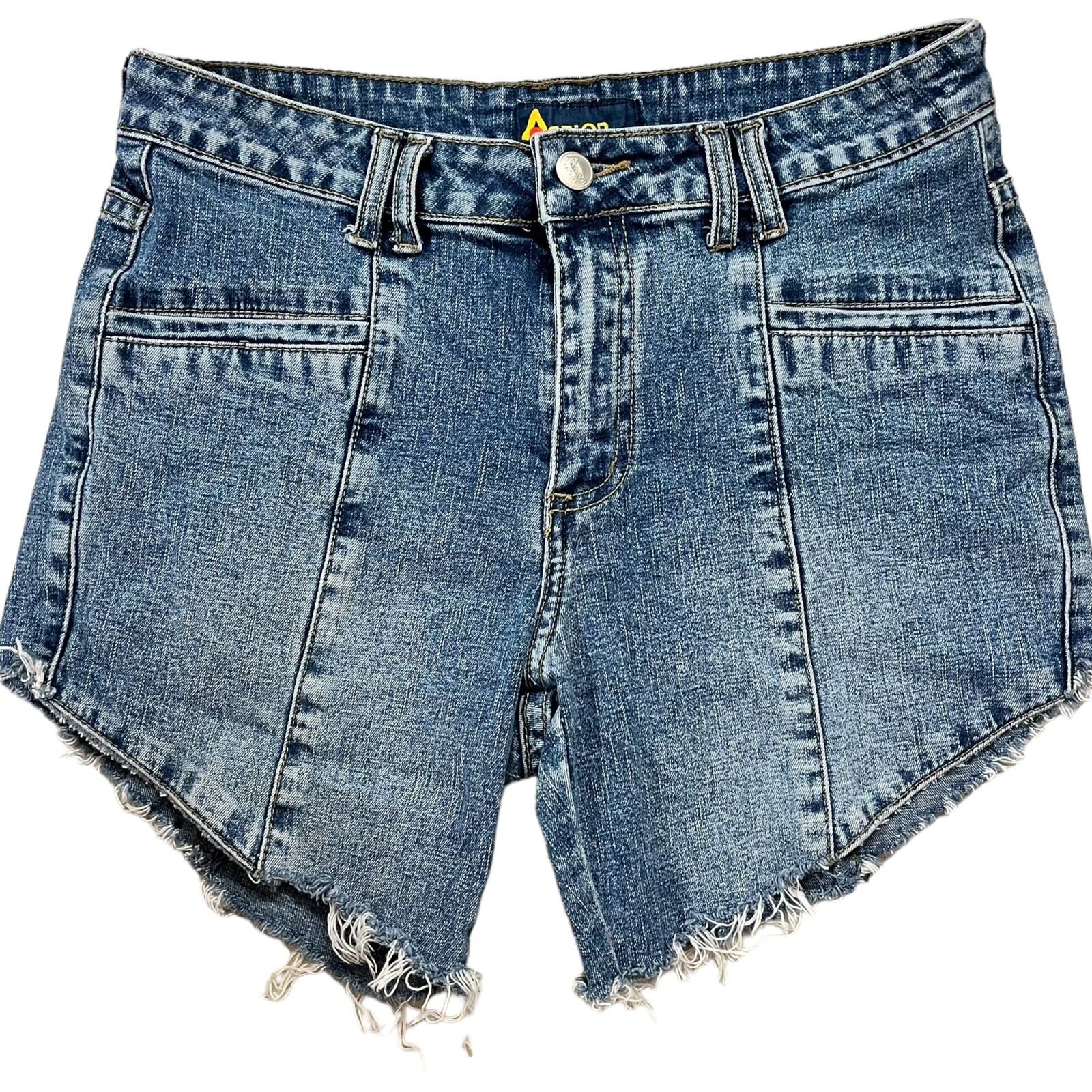 Vintage Action USA 80s Jean Blue Denim Shorts Size 9/10