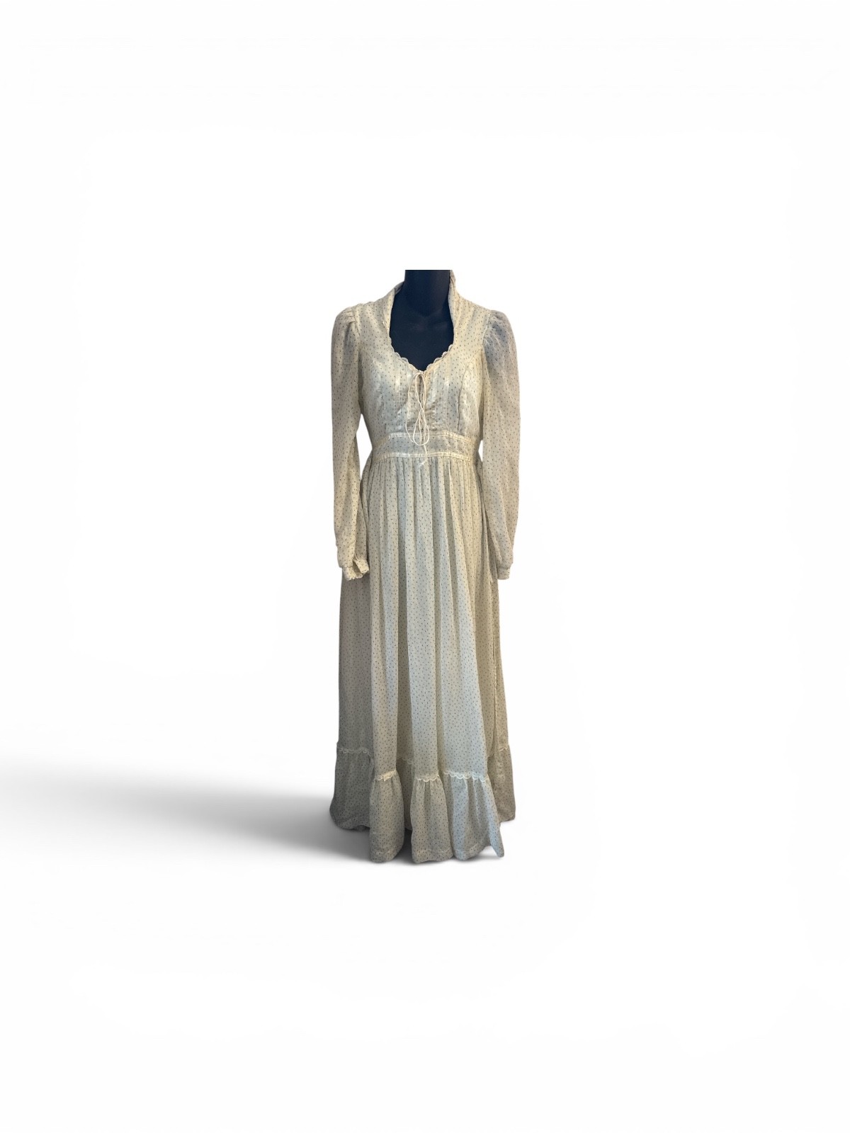 Vintage Gunne Sax Prairie Cottage Core Renaissance Frum Modest Dress Trad Sz 5 S
